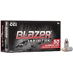 CCI 9MM 115GR BLAZER FMJ - 5 boxes of 50 Rounds
